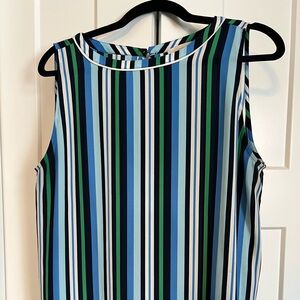 Loft Outlet Sleeveless Striped Blouse Large